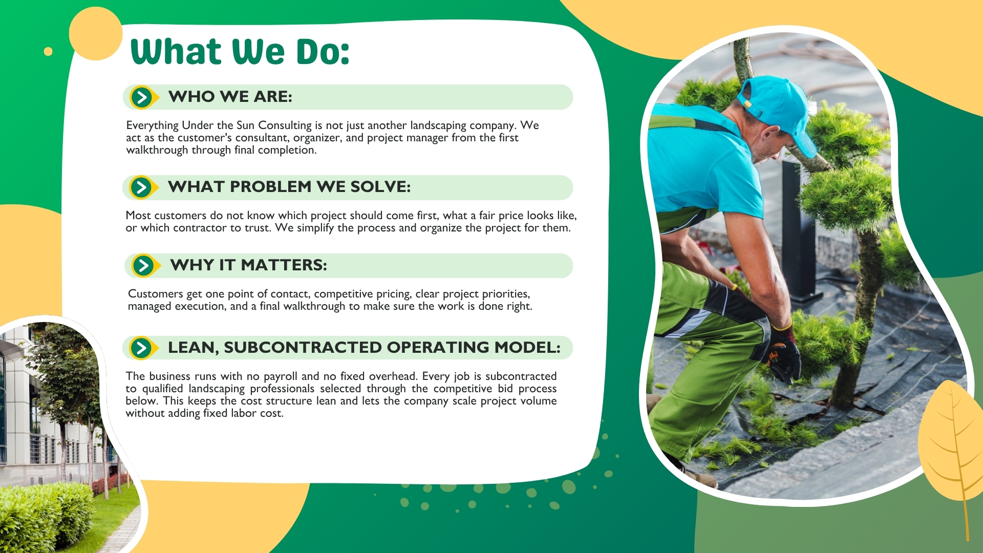 What we do